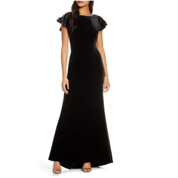 eliza j trumpet gown